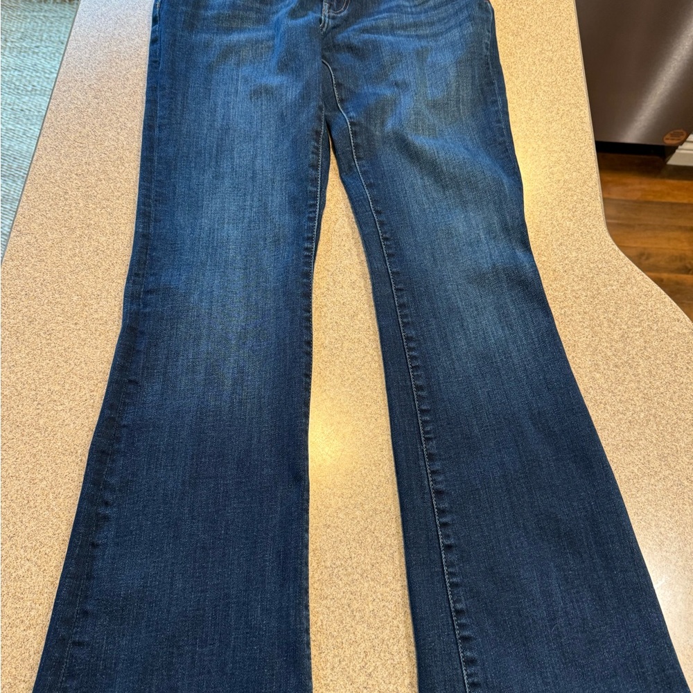 Warp + Weft Blue Boot Cut Jeans